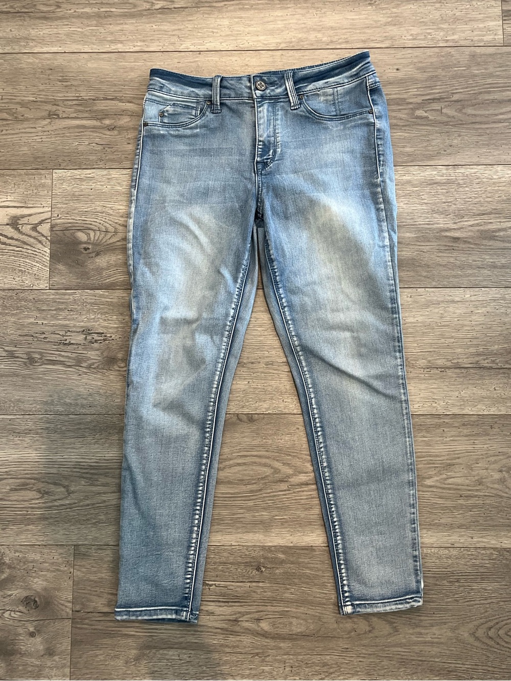 Laurie Felt Women's Silky Ankle Skinny Jeans Blue Petite XS Vital Stretch Tech